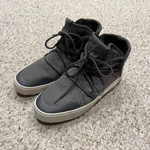 VIA The Waterproof Knit Shoes Sz 9 Men's Gray Comfort High Top Casual